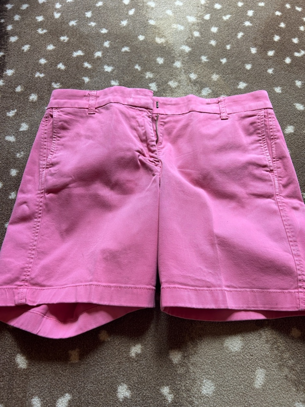 J. Crew Pink Cotton Mid-Rise Bermuda Shorts